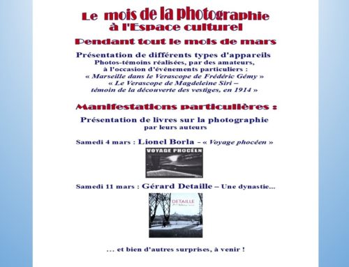 LE MOIS DE LA PHOTO : GÉRARD DETAILLE Samedi 11 mars Espace du Comité au  Centre Bourse